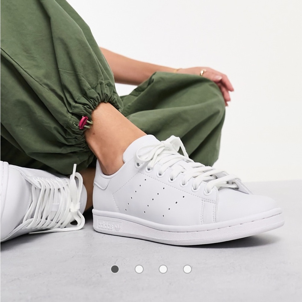 Adidas White Stan Smith Sneakers Minimalist Design